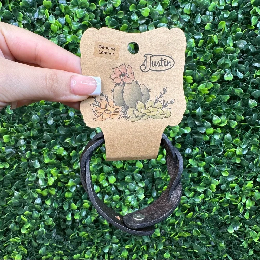Justin‎ Boots Brown Leather Bracelet